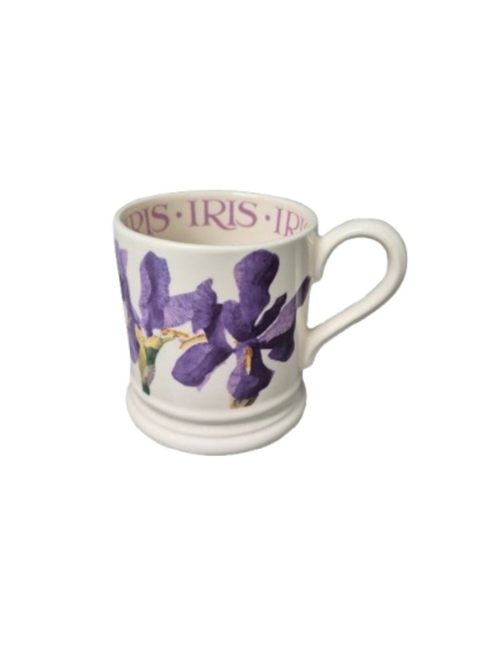 Emma Bridgewater "Flowers" Ceramic Coffee Tea Mug Cup Iris Made in England